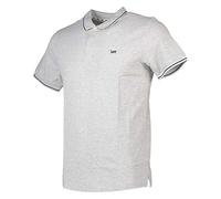 Lee Men's PIQUE POLO T - Shirt, Ecru (Sharp Gray Mele 03),X-Large