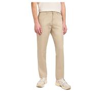 Lee Men's Regular Chino Trousers, Regular Straight Fit, Straight Leg, Stone, 30 W/32 L