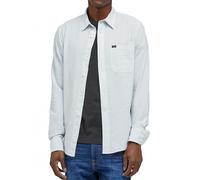 Lee - Mens Regular Fit Light Blue Linen Shirt - Leesure Shirt