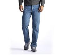 Lee Men's Regular Fit Straight Leg Jean, Light Stone, 32W x 36L