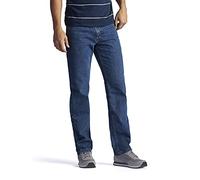 Lee Men's Regular fit Straight Leg Jeans, Medium Stone, 35W / 29L