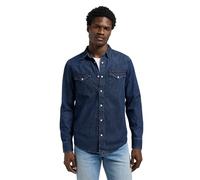 Lee Western Regular Fit Long Sleeve Shirt Blue M Men