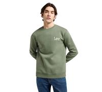 LEE - Mens Sweatshirt - Regular Fit - Wobbly Lee Sws - Olive Stone
