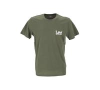 LEE - Mens T Shirt - Regular Fit - Medium Wobbly Lee Tee - Olive Grove