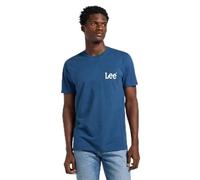 LEE - Mens T Shirt - Regular Fit - Medium Wobbly Lee Tee - Orion Blue