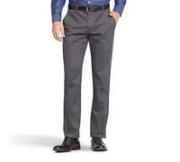 Lee Men's Total Freedom Stretch Slim Fit Flat Front Pant, Charcoal, 36W x 34L