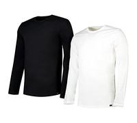 Lee Men's TWIN PACK CREW T-Shirt, Black White, M
