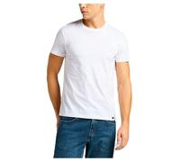 Lee Men's Twin Pack Crew T- T shirts, White, L UK