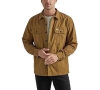 Lee Men's Workwear Loose Fit Long Sleeve Button-Down Overshirt, Tumbleweed (Canvas), 50/52