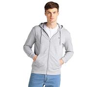 Lee Men's Zip Throuh Hoodie Hooded Sweatshirt, Grey Mele Mp, S