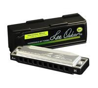 Lee Oskar Harmonica Harmonic Minor Deep E Minor for Ethno, Folk, Gypsy, Tango and Eastern European Music - 10-Hole Diatonics - Brass Reed Plates - Stainless Steel Lid Plates - Includes Plastic Case