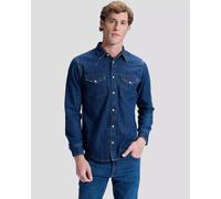 Lee Western Regular Fit Long Sleeve Shirt Blue S Man
