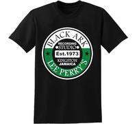 Lee Scratch Perry T-Shirt Ark Recording Studio Reggae Vinyl Records 45'S Tees Unisex Men Tee Shirt Black L