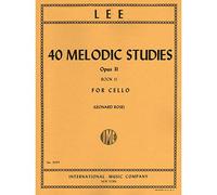 Lee, Sebastian - 40 Melodic Studies, Op 31, Volume 2 (Nos 23-40) - Cello solo - edited by Leonard Rose - International M
