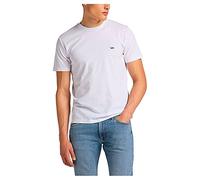 Lee SS Patch Logo Tee T-Shirt, White, XL Men