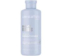 Lee Stafford Blue Toning Conditioner | Bleach Blonde Ice White - Corrects Brassy & Yellow Orange Tones to Silver Platinum, Great for Highlighted, Bleached, & Naturally Dark Hair, No Purple, 250 ml