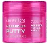 Lee Stafford Hair Styling Pomade | Messed Up Putty - Lighweight, Pliable Manipulator Shaping Wax for All Lengths, Firm Hold for Texturising & Definition, Gum Paste for Men & Women, 50 ml