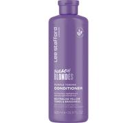 Lee Stafford Purple Toning Conditioner | Bleach Blonde Collection - Neutralize Brass & Yellow Tones Great for Colored Silver & Grey Hair 16.9 FlOz