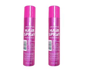 Lee Stafford Style and Finishing Fat 'N Flexible Hold Hair Spray 200ml,Twin Pack