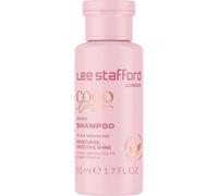 Lee Stafford Travel Size Mini Shine Shampoo | Coco Loco - Best Moisturizing Lightweight Shampoo for Dry, Dull Hair, High Gloss Sleek Silk Shiny Finish, with Coconut Oil for Rich Moisture, 50 ml
