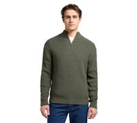 Lee - Sweater - Relaxed Fit - Clean Half Zip Knit - Olive Gray