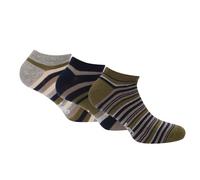 Lee Unisex Adult Contrast Striped Liner Socks (Pack of 3) GT7094