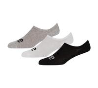 Lee Unisex Shoe Liners in Black/White/Grey | No Show Invisible Socks Trainer Liners for Loafers and Low Cut Shoes/Trainers | Soft Cotton Mix Size 4-5.5 - Multipack of 3