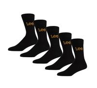 Lee Men's Unisex Smart Black Womens Low Calf Designer Dress Sock Casual Wear Crew, 43_46