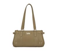 Lee Vintage Shoulder Bag for Women, Medium Studded Satchel Purse, Green