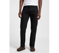 Lee West Regular Straight Fit Jeans, Black, Size 36, Men Black