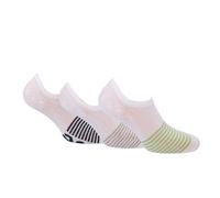 Lee Womens 3 Pack of Shoe Liner Socks in White Polycotton - Size UK 4-7