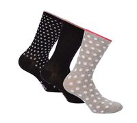 Lee Womens 3 Pack of Socks in Black Polycotton - Size UK 4-7