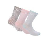 Lee Womens 3 Pack of Socks in Pink Polycotton - Size UK 4-7