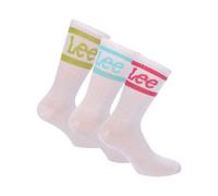Lee Womens 3 Pack of Sport Socks in White Polycotton - Size UK 4-7