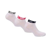 Lee Womens 3 Pack of Trainer Liner Socks in White Polycotton - Size UK 4-7