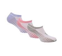 Lee Womens 3 Pack of Trainer Liner Socks in White Polycotton - Size UK 4-7