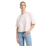 Lee Women's Cropped Boxy Tee T-Shirt, Frost Pink, L