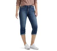 Lee Women's Flex Motion Regular Fit 5 Pocket Capri Jean, Bewitched, 10 US