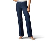 Lee Women's Flex Motion Regular Fit Trouser Pant, Indigo Rinse, 10 Short