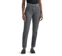Lee Women's High Rise Mom Jean, Washed Black, 12 Long