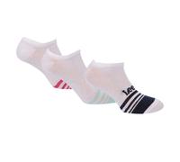 Lee Womens/Ladies Striped Liner Socks (Pack of 3) / 4 UK-7 UK White GT7067