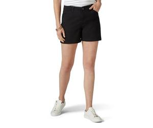 Lee Women's Legendary 5" Chino Short, Black, 14