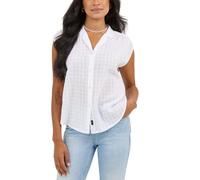 Lee Women's Legendary Cap Sleeve Shirt, Bright White, Large