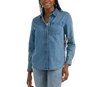Lee Women's Legendary Long Sleeve All Purpose Button Down Shirt, In Time, Large