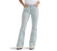 Lee Women's Legendary Mid Rise Flare Jean, Bright Blue Day, 12