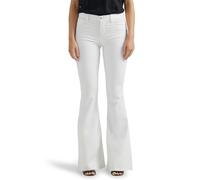 Lee Women's Legendary Mid Rise Flare Jean, Bright White, 16 US