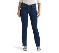 Lee Women's Legendary Mid Rise Straight Leg Jean, Dark Secret, 14