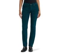 Lee Womens Legendary Mid Rise Straight Leg Jean, Teal Brigade Cord, 4 US