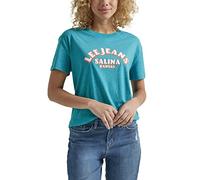 Lee Women's Legendary Scoop Neck Short Sleeve Boyfriend Tee, Eden Heather, Small