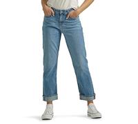Lee Women's Mid Rise Boyfriend Jean, Home Laundered, 12